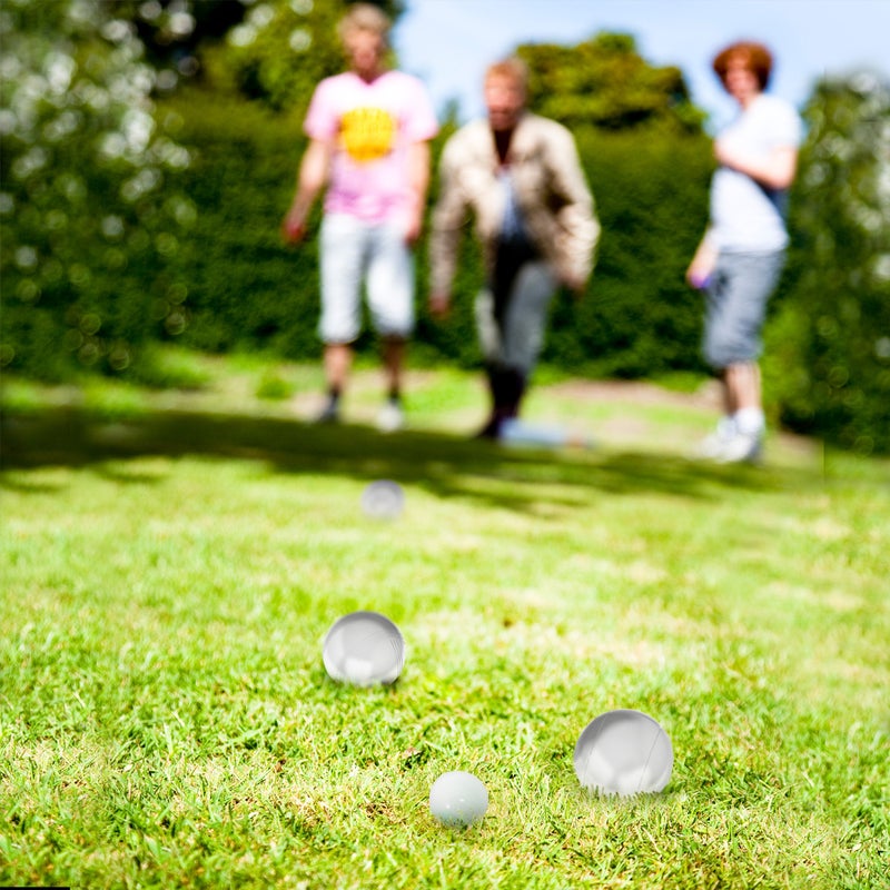 Hey! Play! Petanque/Boules Set for Bocce and More with 8 Steel Tossing Balls  Cochonnet  and Carrying Case- Outdoor Game for Adults and Kids  Silver  2.875 (80-10606) - Image 5